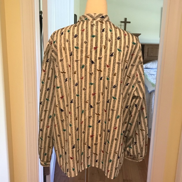 Vintage Lady Winston☀️Pussybow button down - Picture 8 of 11